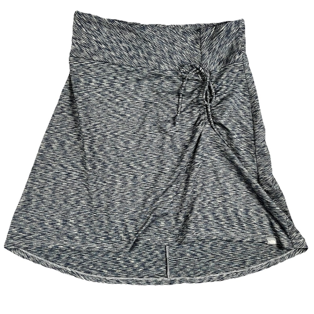 The North Face‎ Womens High Low Skirt Medium Cypress Gray Ruched Tie Pickleball